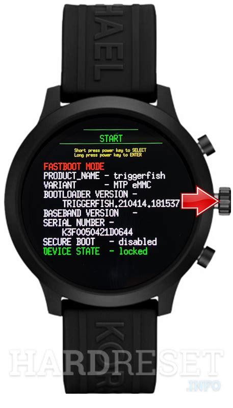 how to factory reset michael kors access watch|How to hard reset MICHAEL KORS Access Gen 4.